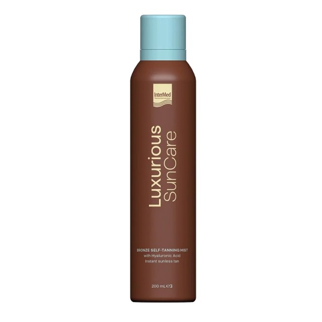 Intermed Luxurious Bronze Self Tanning Mist, Ενυδατικό Αυτομαυριστικό Σπρέι για Άμεσο Ομοιόμορφο Μαύρισμα χωρίς Έκθεση στον ήλιο, 200ml