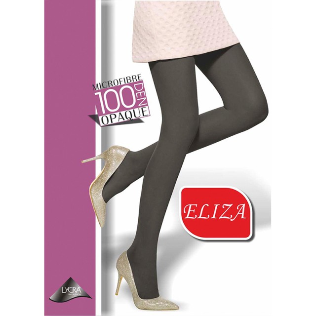 ELIZA Καλσόν Microfibre Αδιάφανο Opaque 100 Den Μαύρο, No 4