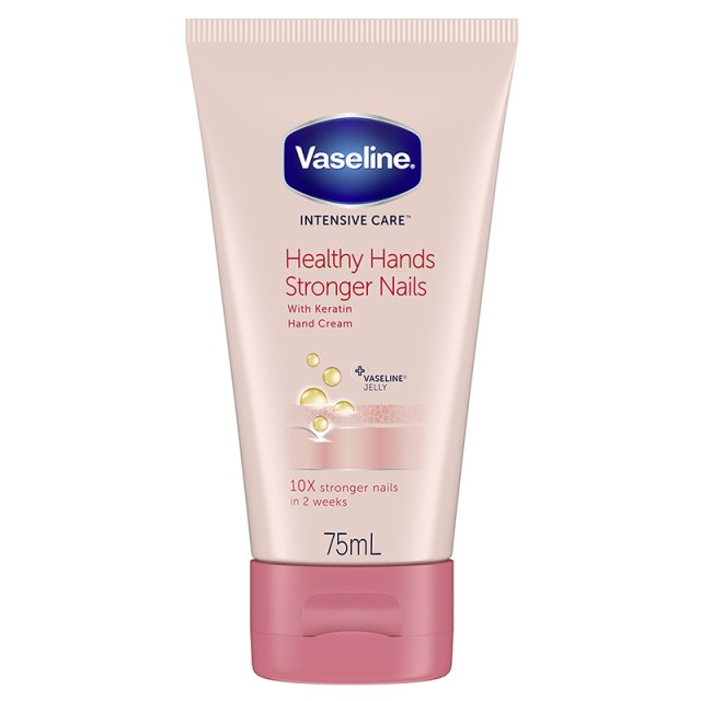 Vaseline Intensive Care Healthy Hands & Stronger Nails Cream, Κρέμα για Χέρια & Νύχια, 75ml