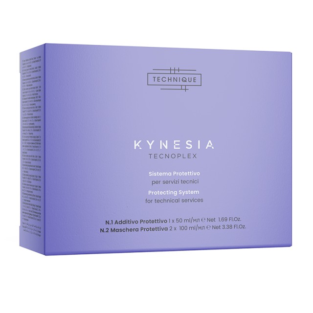 Technique Kynesia Tecnoplex Protecting System Kit, Ολοκληρωμένο Σύστημα Προστασίας Τρίχας για Τεχνικές Εργασίες, Προστατευτικό πρόσθετο 1x50ml & Προστατευτική & ενισχυτική μάσκα 2x100ml