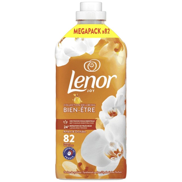 Lenor Joy Gold Orchid, Συμπυκνωμένο Μαλακτικό Ρούχων 82μεζ, 1722ml