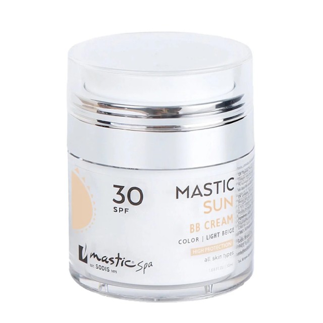 Mastic Spa BB Cream SPF30, Light Beige, Ελαφρώς Kαλυπτική Kρέμα Προσώπου με Δείκτη Προστασίας 30 για Προστασία & Ενυδάτωση, 50ml