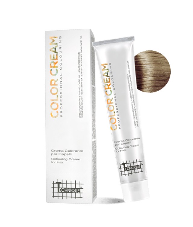 Technique Color Cream Natural Shades, Μόνιμη Βαφή σε Σωληνάριο, 100ml - Ξανθό Πολύ Ανοιχτό 9