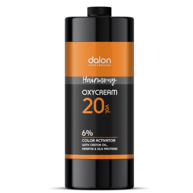 Dalon Hairmony Oxycream 20º 6% Vol., Οξυζενέ με Καστορέλαιο & Πρωτεΐνες Κερατίνης & Μεταξιού, 1000ml