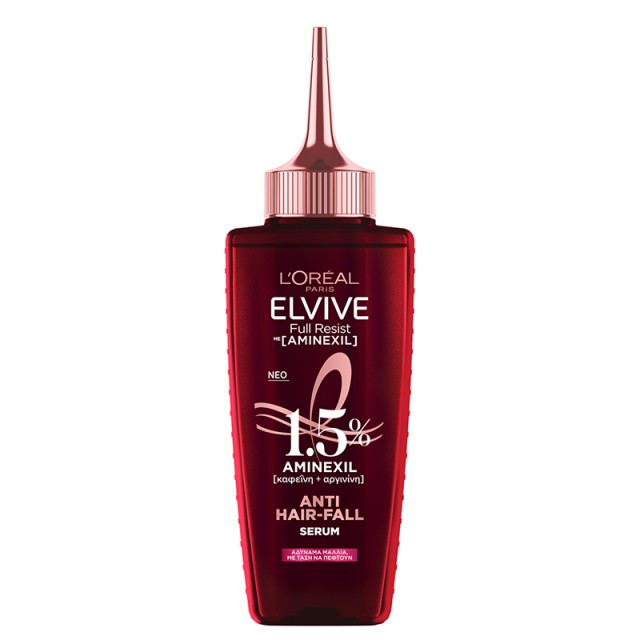 Elvive Full Resist Anti Hair-Fall Serum With Aminexil, Ορός Θεραπεία Τριχόπτωσης με Καφεΐνη & Αργινίνη, 100ml