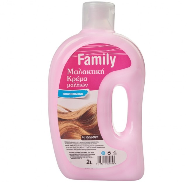 Miss Sandy Balsam Conditioner Pink, Μαλακτική Κρέμα με Avocado Oil, Ροζ, για Βαμμένα Μαλλιά, Οικονομική Συσκευασία, 2000ml