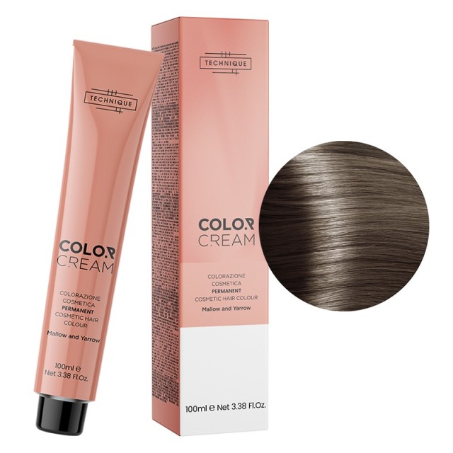 Technique Color Cream Μπεζ Αποχρώσεις, Μόνιμη Βαφή σε Σωληνάριο, 100ml - Ξανθό Μπεζ 7.12