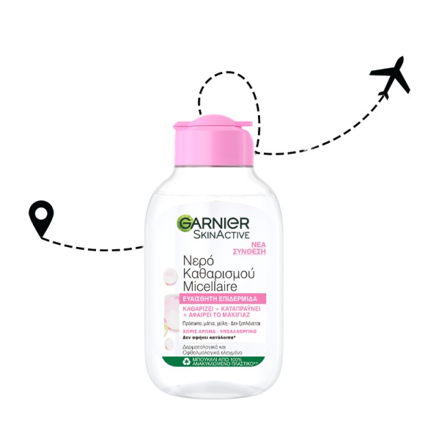 Garnier SkinActive Micellar Cleansing Water Νερό Καθαρισμού για Ευαίσθητες Επιδερμίδες, 100ml