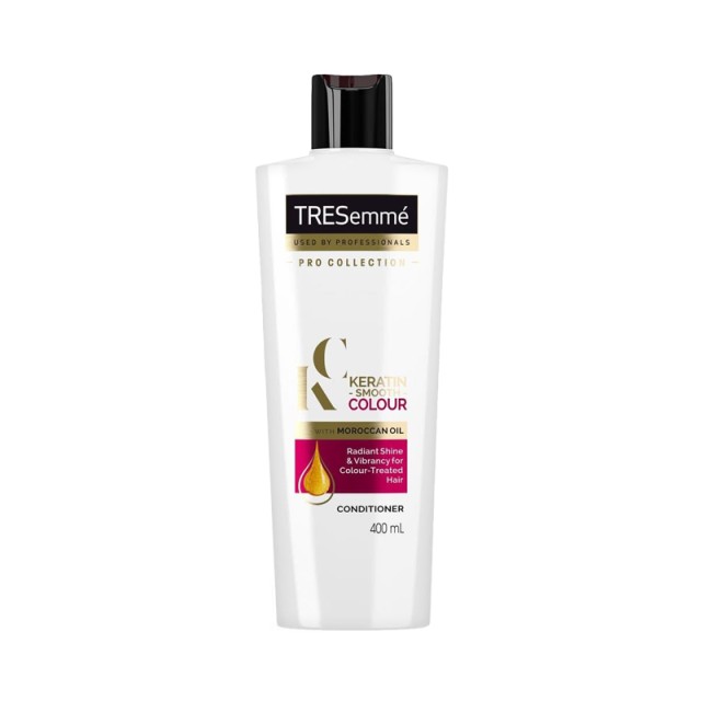 TRESemmé Keratin Smooth Color Conditioner, Μαλακτική Κρέμα Μαλλιών για Βαμμένα Μαλλιά, 400ml