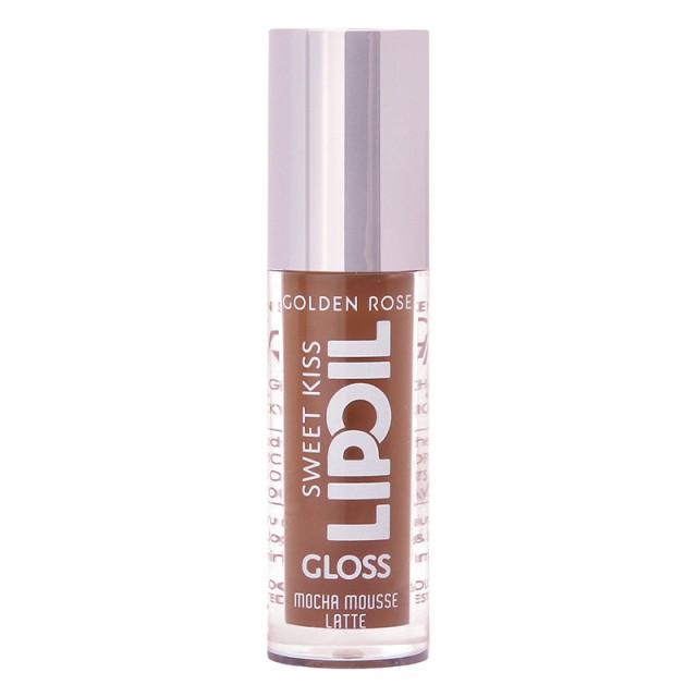 Golden Rose Sweet Kiss Lip Oil Gloss No06 Coco Chocolate, Lip Oil Gloss με Έλαιο Καρύδας & Γεύση Σοκολάτα Καρύδα