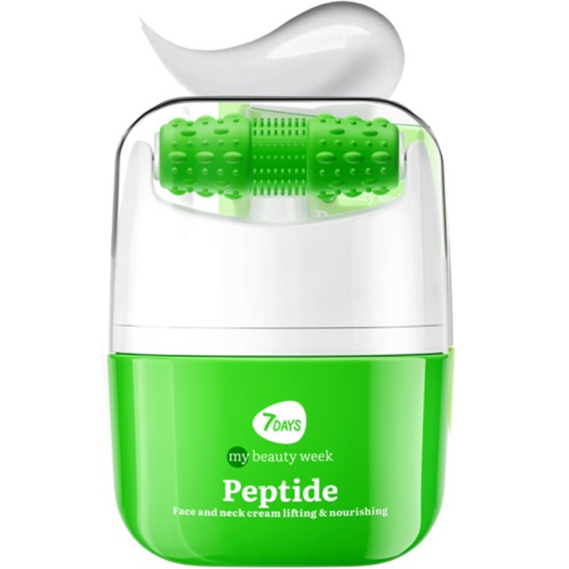 7DAYS MB Peptide V-Shaping Facial Nourish&Lift & Face Roller, Αντιγηραντική Kρέμα για το Πρόσωπο με Σύμπλεγμα Πεπτιδίων, 40ml
