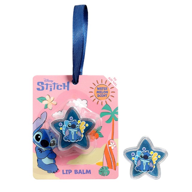 AIR-VAL Stitch Lip Balm Star Watermelon Scent, Παιδικό Ενυδατικό Lip Balm Αστέρι με Άρωμα Καρπούζι, 4g