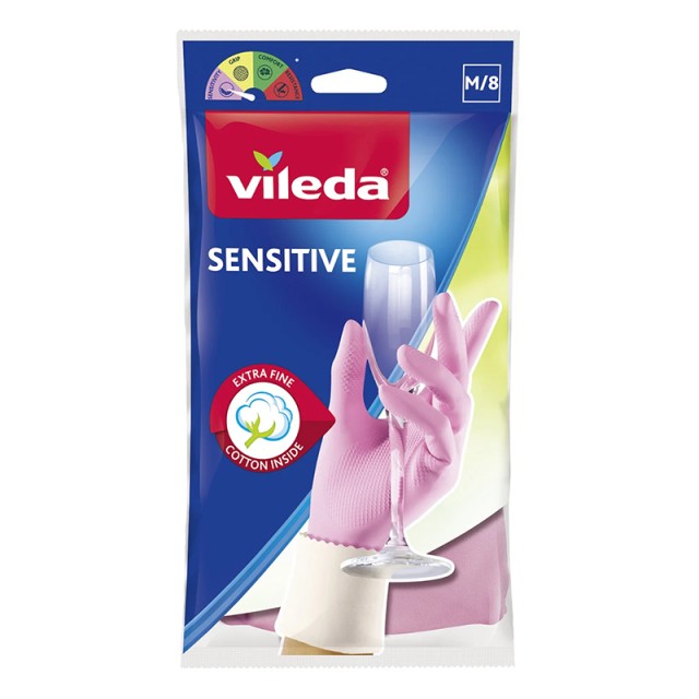 Vileda Vileda Sensitive, Γάντια Οικιακής Χρήσης Medium