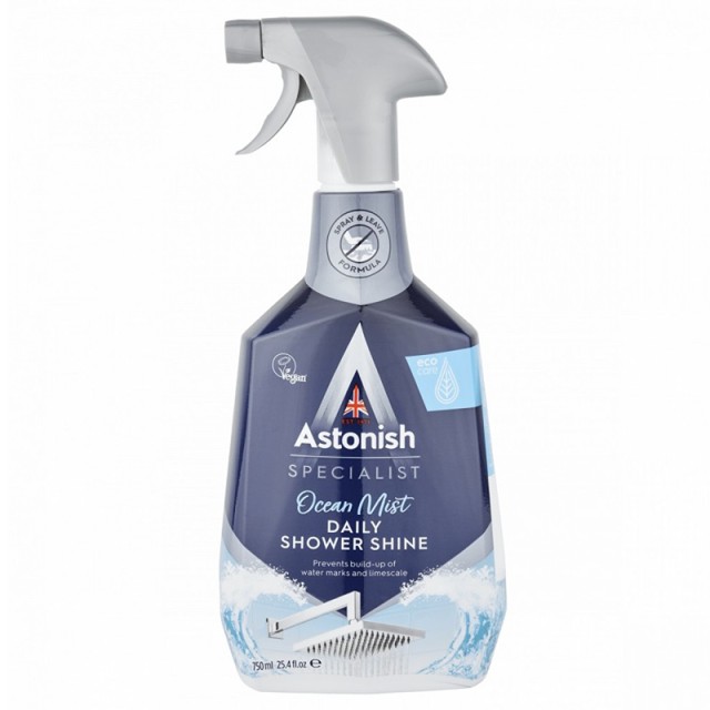 Astonish Specialist Daily Shower Shine Ocean Mist, Σπρέι Καθαριστικό Αποτρεπτικό Αλάτων 750ml