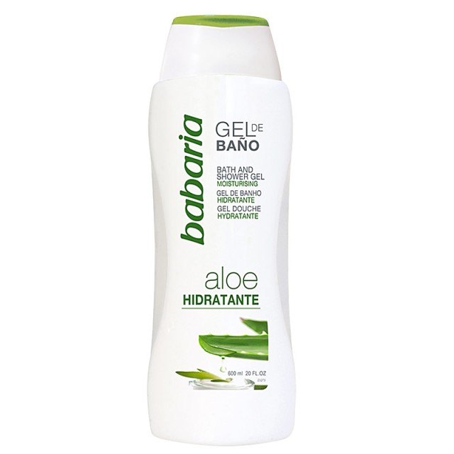 Babaria Aloe Vera Bath & Shower Gel, 600ml