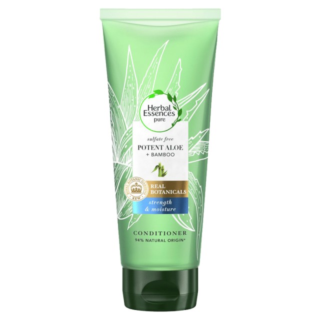 Herbal Essences Pure Aloe & Bamboo, Μαλακτική Κρέμα Ενυδάτωσης & Θρέψης μαλλιών, 180ml