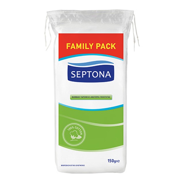 Septona Υδρόφιλο Βαμβάκι, 150g, 100g + 50g ΔΩΡΕΑΝ ΠΡΟΪΟΝ