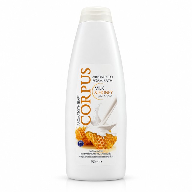 Corpus Foam Bath Αφρόλουτρο Milk & Honey, 750ml