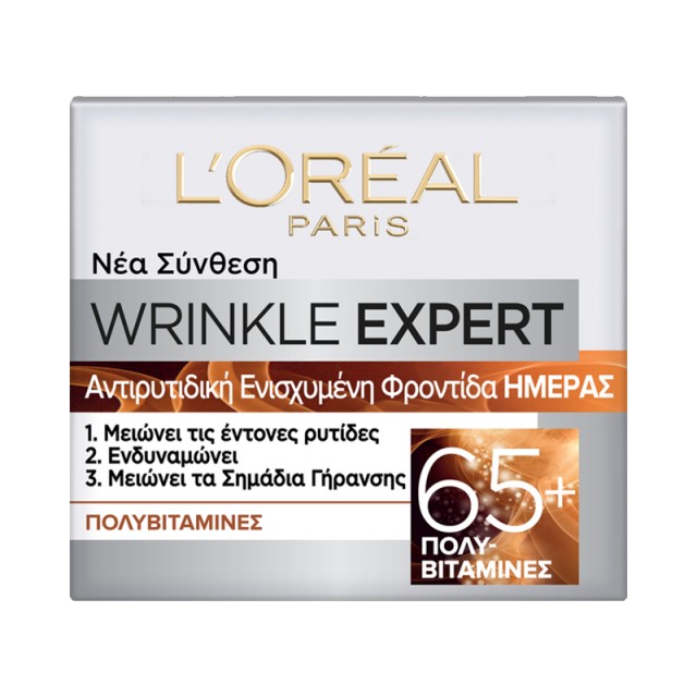 LOreal Wrinkle Expert 65+ Day Cream, Αντιρυτιδική Κρέμα Ημέρας, 50ml
