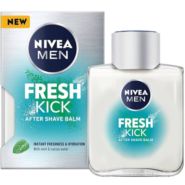 Nivea Men Fresh Kick After Shave Balm Γαλάκτωμα για Μετά το Ξύρισμα σε Μορφή Υδρογέλης, 100ml