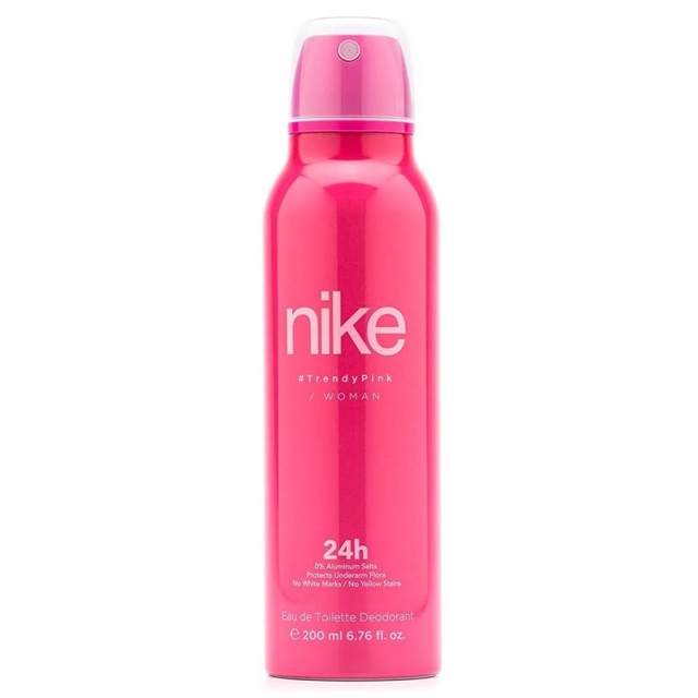 Nike Trendy Pink Eau de Toilette Body Spray, Αποσμητικό Σπρέι Σώματος 200ml