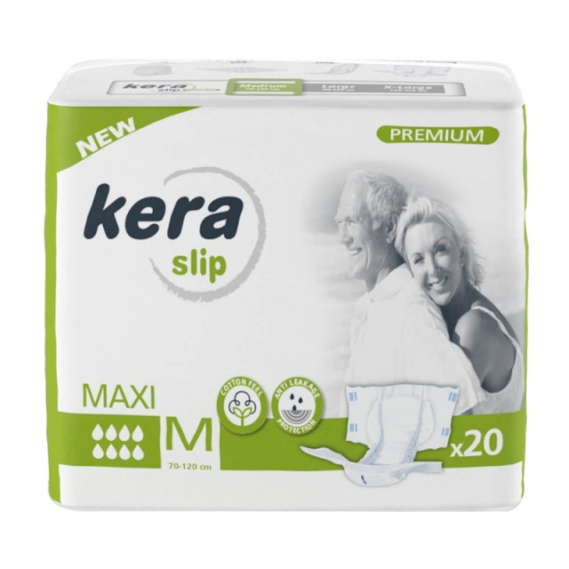 Kera Premium Slip Πάνες Ακράτειας Ενηλίκων, Maxi Medium, 20τμχ
