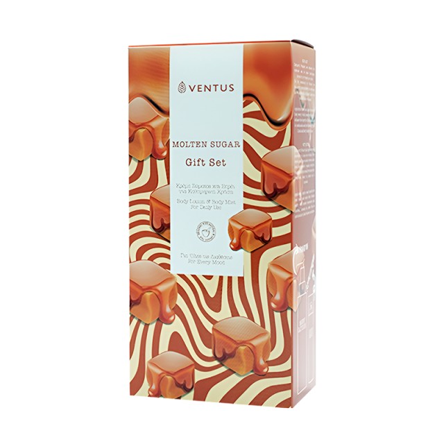 Ventus Molten Sugar Gift Box, Body Mist 100ml & Κρέμα Σώματος, 250ml