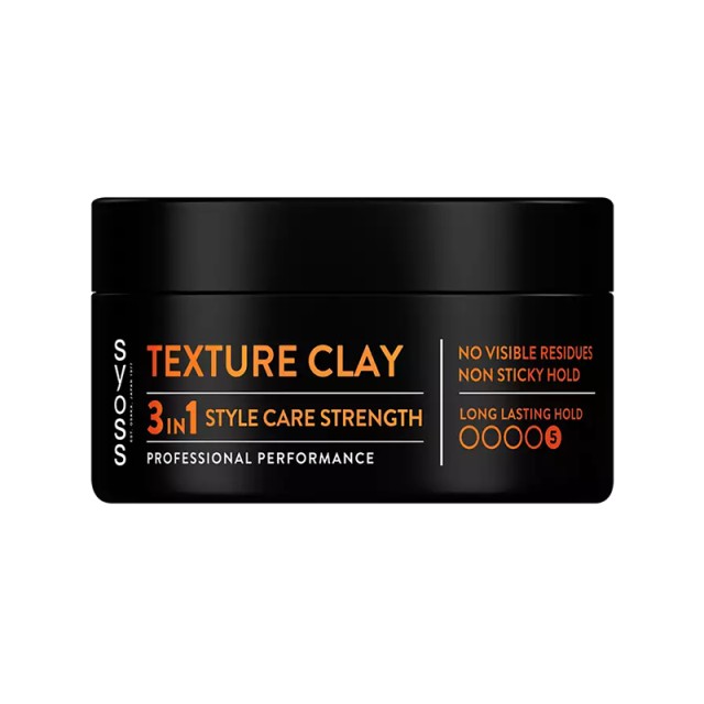 Syoss Texture Clay Πηλός Μαλλιών Δυνατό Κράτημα 5, 100ml