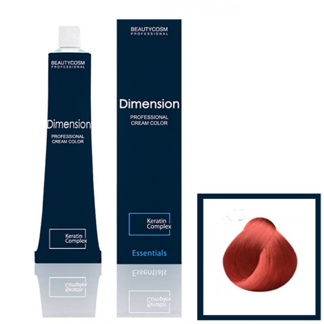 Dimension Hair Color Cream Επαγγελματική Βαφή Μαλλιών με Σύμπλεγμα Πρωτεϊνών Κερατίνης, Νο555 Κόκκινο Mixtones, 100ml