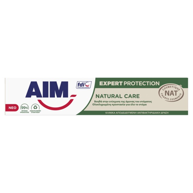 Aim Expert Protection Natural Care Οδοντόκρεμα, 75ml
