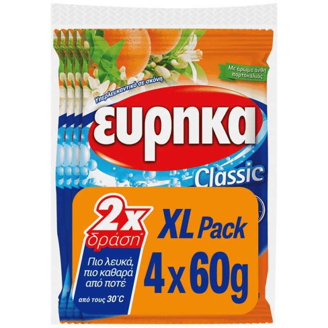 Εύρηκα Υπερλευκαντικό Άνθη Πορτοκαλιάς 60gr, 4τεμ