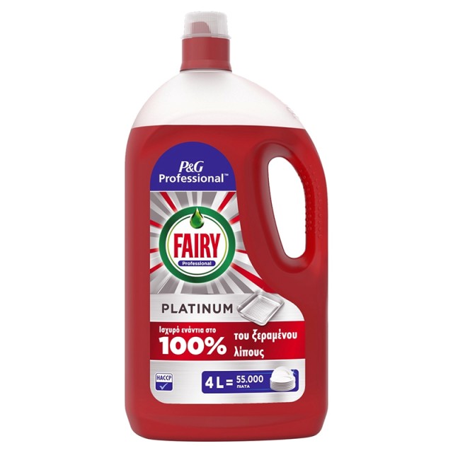 Fairy Υγρό Πιάτων Platinum, 4lt