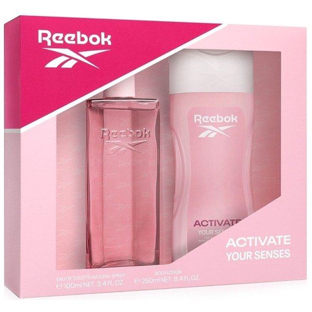 Reebok Activate Your Senses For Her, Άρωμα Eau de Toilette, 100ml & Body Lotion, 250ml, Σετ Δώρου
