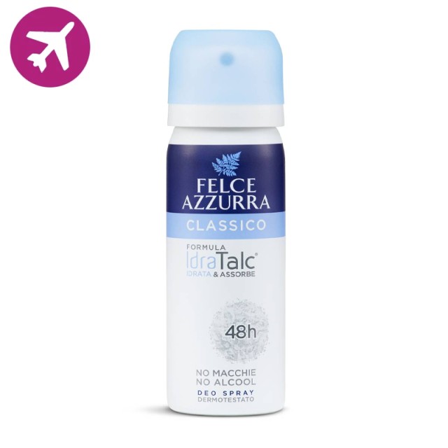 Felce Azzura Deodorant Spray Classico Idratalc, Αποσμητικό Σπρέι, 50ml