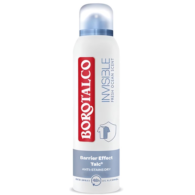 Borotalco Invisible Fresh Ocean Deo Spray, Αποσμητικό Σπρέι, 150ml