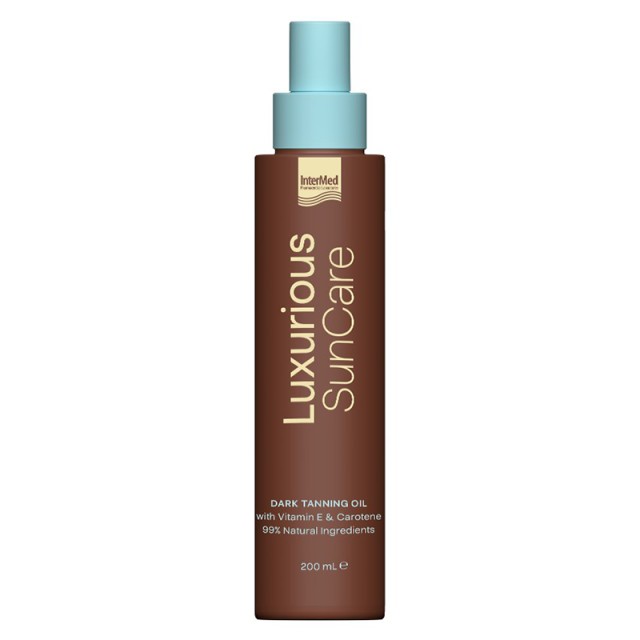 Luxurious Sun Care Dark Tanning Oil, Ξηρό Λάδι για Γρήγορο & Έντονο Μαύρισμα, 200ml