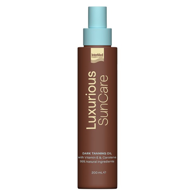 Luxurious Sun Care Dark Tanning Oil, Ξηρό Λάδι για Γρήγορο & Έντονο Μαύρισμα, 200ml