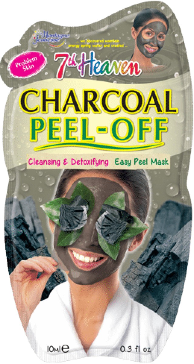7th Heaven Charcoal Peel-Off Mask, Απολεπιστική Μάσκα Προσώπου με Άνθρακα 10ml