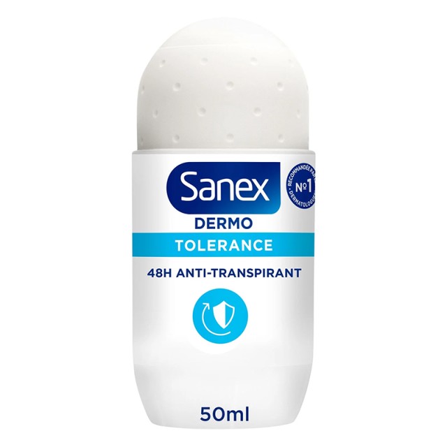 Sanex Dermo Tolerance 48H Anti-Transpirant, Αποσμητικό Roll-on 50ml
