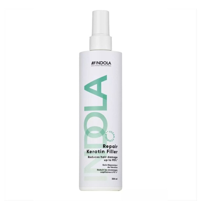 Indola Repair Keratin Filler Cinditioner Μαλλακτική Κρέμα Μαλλιών για Αναδόμηση, 300ml