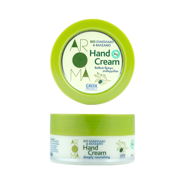 Aroma Bio Olive Oil & Balsam Hand Cream, Κρέμα Χεριών για Βαθιά Θρέψη, 180ml