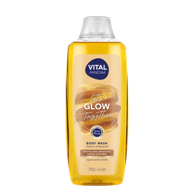 VITAL Glow Aφρόλουτρο με Βιταμίνη Ε & Ουδέτερο PH, 750ml