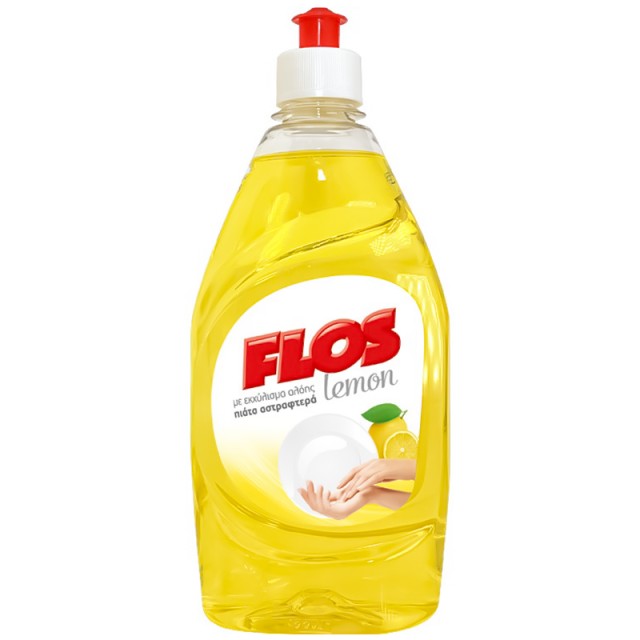 Flos Lemon με Εκχύλισμα Αλόης, Υγρό Απορρυπαντικό Πιάτων, 430ml