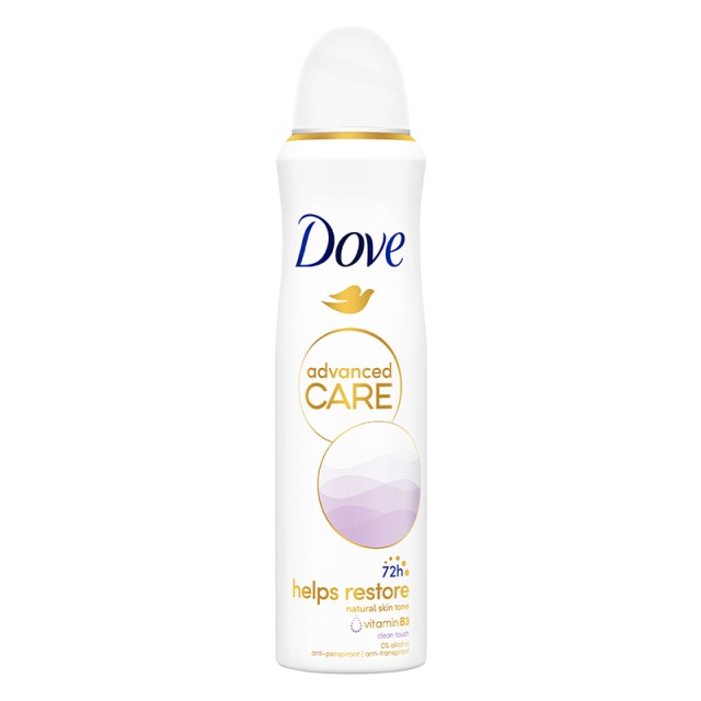 Dove Advanced Care Clean Touch Deo Spray, Αποσμητικό Σπρέι 150ml