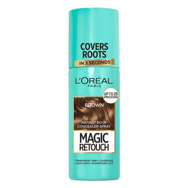 LOreal Magic Retouch Spray Κάλυψης Λευκών Ριζών 3 Καστανό 75ml