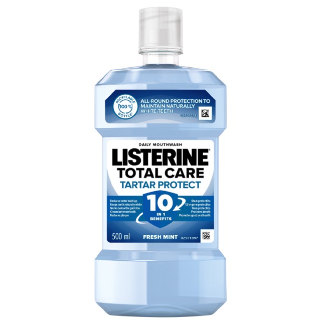 Listerine Total Care Tartar Protect Fresh Mint Στοματικό Διάλυμα 500ml