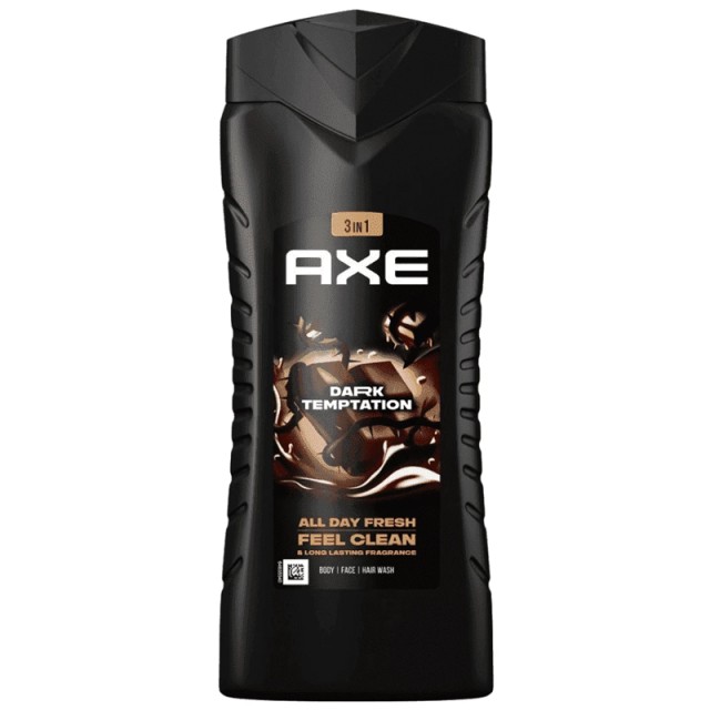 Axe Dark Temptation Chocolate Bodywash, Αφρόλουτρο για άνδρες, 400ml
