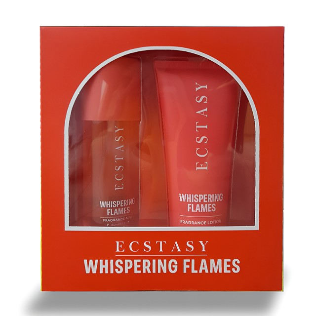 Ecstasy Whispering Flames Gift Set Body Mist 150ml+ Body Lotion 150ml ΣΕΤ ΔΩΡΟΥ