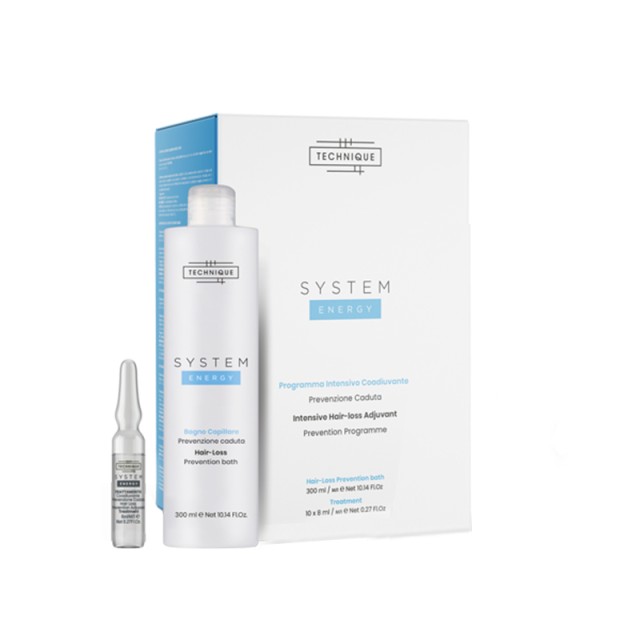 Technique System Energy Hair Loss Prevention Kit, Σετ Θεραπεία κατά της Τριχόπτωσης & Ενδυνάμωσης του Τριχωτού της Κεφαλής