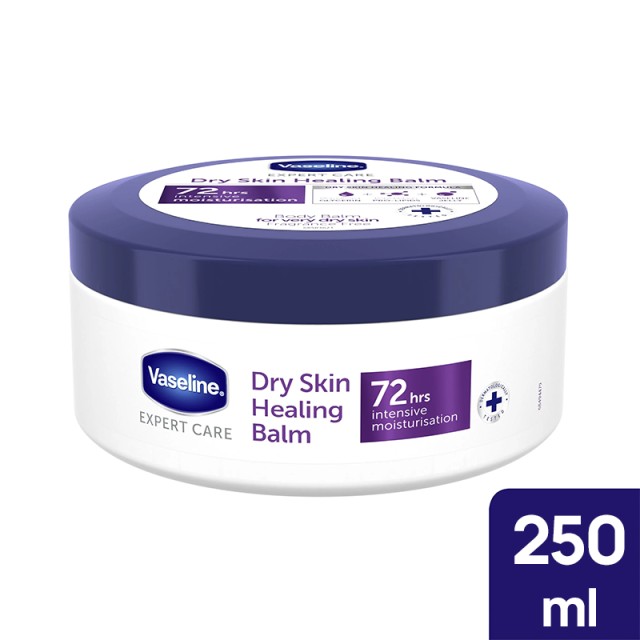 Vaseline Dry Skin Healing Balm Body Cream Βαζελίνη για Επανόρθωση της Πολύ Ξηρής Επιδερμίδας, 250 ml